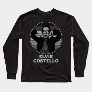 retro elvis costello Long Sleeve T-Shirt